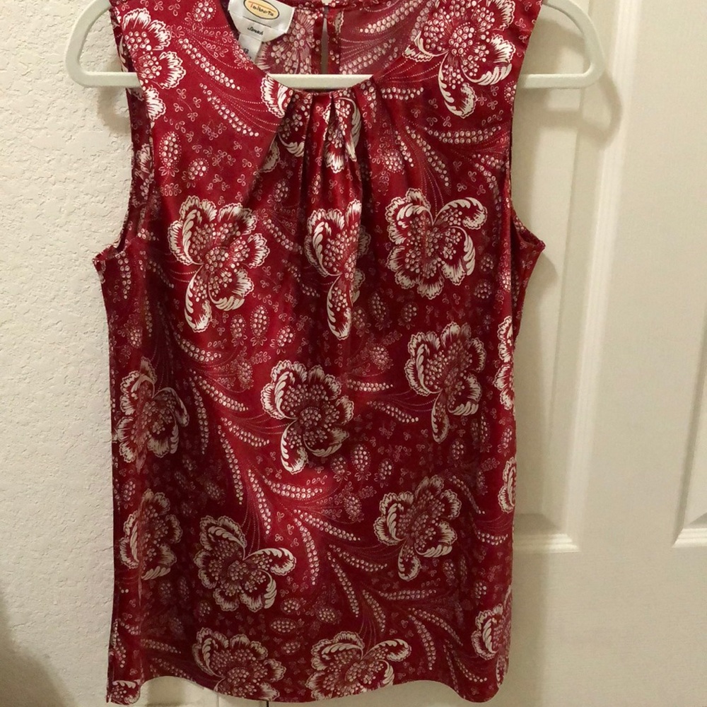 Talbots Smock Neck Shell Top